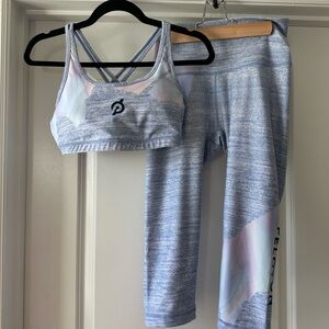 Peloton Blue and Pink Workout Set